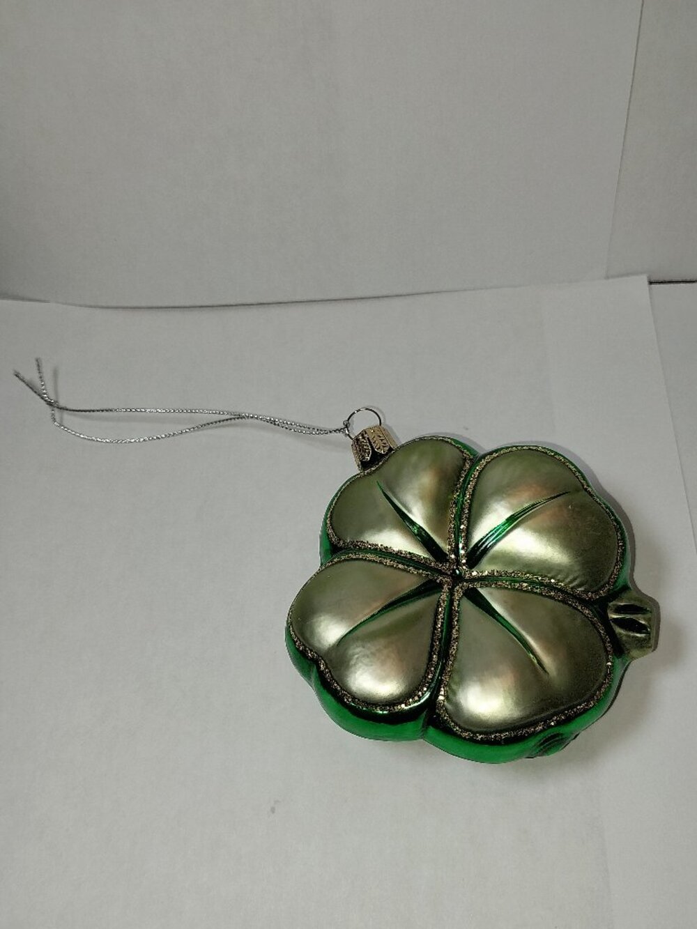 Glass Shamrock Ornament